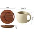 Ceramic Coffee Cups and Saucers Simple Water Cup 220ml Breakfast Milk Oat Drink Mug Exquisite Afternoon Tea Coffee Cup Birthday