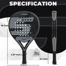 INSUM Lightweight Padel Tennis Racquets Suitable For Beginner To Advanced Players Provides A Great Hitting Experience