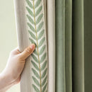 Japanese Minimalism Luxury Chenille Curtians for Living Dining Room Bedroom High-end Embroidery Shading Cortinas Customize