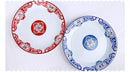 Thickened Enamel Tea Plates Saute Spicy Chicken Iron Porcelain Plates Soup Plate Fish Plates Fruit Flower Bowls Salad Bowl Ins