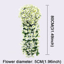 90/80CM Artificial Violet Hanging Flower Vines Plastic Fake Flowers Wall Decor Plants Garland for Wedding Home Garden Decoration