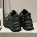 Women Shoes Trend White Black Chunky Sneakers Autumn Winter Thick Bottom Dad Shoes High Quality PU Leather Platform Sneakers New