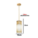 Japanese Bamboo Chandelier Chinese Style Rattan Woven Hanging Light Ceiling Lamp for Home Cafe Bar Decorate Restaurant Lighting