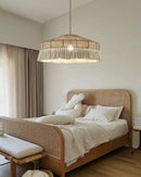 Nordic LED Chandelier Chandelier With Tassels For Bedroom Living Room Kitchen Shop Handmade Rustic Pendant Lamps