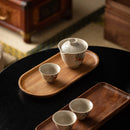 NEW Tableware Solid Wood Round Dessert Plate Japanese-style Wooden Tray Snack Plate Dried Fruit Plate Wooden Plate