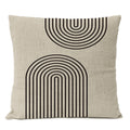 Black Geometric Pillow Cover Home Decor Arch Line Boho Bohemia Throw Pillow Case Modern Living Room Decorative Sofa Cushion