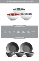 3Pcs Ceramic Bowl Set 4.5-Inch Rice Bowl Microwave Safe Home Dinning & Restaurant High Quality Ceramic Soup Bowl Set