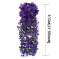 90/80CM Artificial Violet Hanging Flower Vines Plastic Fake Flowers Wall Decor Plants Garland for Wedding Home Garden Decoration