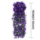 90/80CM Artificial Violet Hanging Flower Vines Plastic Fake Flowers Wall Decor Plants Garland for Wedding Home Garden Decoration