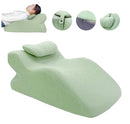 Face Down Pillow Home Massage Pillow Comfortable Ergonomic Bed Wedge Support Pillow Cushion with Neck Support for Sleeping
