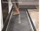 Kitchen Carpet Waterproof Floor Mat Pvc Leather Oil-proof Foot Mats Non-slip Long Carpets British Style Home Decor Rugs 주방러그