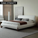 Customized Fabric Bed with Soft Back Modern Design Tatami Beds King Size Bed Queen Size Bed with Solid Wood Frame