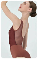 Retro Ballet Leotard Women New Design Spliced Gymnastics Bodysuit Dance wear Adult Elegant Female Yoga Clothing