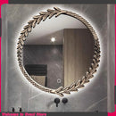 Round Decoration Mirror Clear Unique Creative Restaurant Fashion Chinese Style Mirror Luxury Large Espelho House Decoration