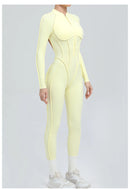 Yoga Suit Gym Set Women Training Sportswear Fitness Long Sleeved Sports Jumpsuit Women Push Up Female Workout Clothes Bodysuits