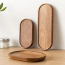 NEW Tableware Solid Wood Round Dessert Plate Japanese-style Wooden Tray Snack Plate Dried Fruit Plate Wooden Plate