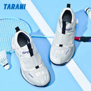 Lightweight Breathable Badminton Shoes Tennis Shoes for Men Women with Rotating Buckle Shock Absorption Non-Slip Sports Shoes