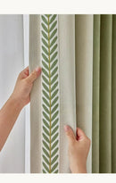 Japanese Minimalism Luxury Chenille Curtians for Living Dining Room Bedroom High-end Embroidery Shading Cortinas Customize