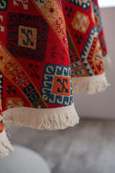 Bohemian Round Tablecloth Geometric Jacquard Cotton Tablecloth Dining Table Tabletop Decor Living Room Bedroom Decoration