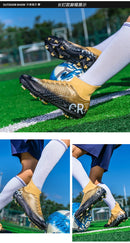 Pink Soccer Shoes Men Kids Professional Society Original Football Boots Outdoor Non-Slip Futsal Trainning Sneakers Size 33-46