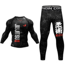 MMA Compression Fitness Wear Men Jiu Jitsu Rashguard Sportsuit Muay Thai MMA Shorts Rash Guard Boxing Shirts Bjj Gym Clothing