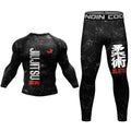 MMA Compression Fitness Wear Men Jiu Jitsu Rashguard Sportsuit Muay Thai MMA Shorts Rash Guard Boxing Shirts Bjj Gym Clothing