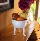 Ceramic Tray, Fruit Bowl, Interesting Abstract Human Legs, Tripod, Appetizer, Tray, Storage Container, Jewelry Storage Tray