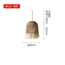 Nordic LED Chandelier Chandelier With Tassels For Bedroom Living Room Kitchen Shop Handmade Rustic Pendant Lamps