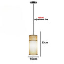 Japanese Bamboo Chandelier Chinese Style Rattan Woven Hanging Light Ceiling Lamp for Home Cafe Bar Decorate Restaurant Lighting
