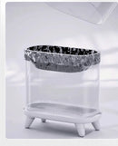 Luxury Bathroom Trash Can Anti Odor Litter Bins with Lid Large Capacity Trash Can Cleaning Kitchen Wastebasket Bathroom Supplies