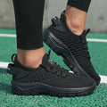 Fashion Men's Sneakers Trendy Breathable 2025 Comfortable Soft Running Shoe New High - Quality Knit Upper Lace Up Tenis Feminino