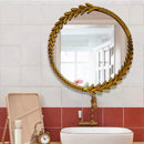 Round Decoration Mirror Clear Unique Creative Restaurant Fashion Chinese Style Mirror Luxury Large Espelho House Decoration