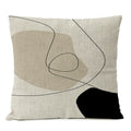 Black Geometric Pillow Cover Home Decor Arch Line Boho Bohemia Throw Pillow Case Modern Living Room Decorative Sofa Cushion