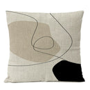 Black Geometric Pillow Cover Home Decor Arch Line Boho Bohemia Throw Pillow Case Modern Living Room Decorative Sofa Cushion