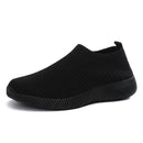Women's Shoes Lightweight Breathable Mesh Slip-On Sneakers Black White Sport Running for Casual Party Fashion Ladies Shoes
