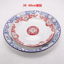 Thickened Enamel Tea Plates Saute Spicy Chicken Iron Porcelain Plates Soup Plate Fish Plates Fruit Flower Bowls Salad Bowl Ins