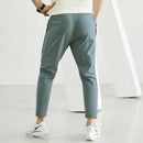 Ice Silk Sports Pants Leisure Sports Summer Running Fitness Pants Light and Thin Elastic Quick Drying Jogging Crop Pants