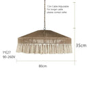 Nordic LED Chandelier Chandelier With Tassels For Bedroom Living Room Kitchen Shop Handmade Rustic Pendant Lamps