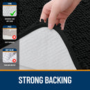 HAPIHAPPY New Chenille Bathroom Rug Mat Extra Soft Thick Absorbent Shaggy Bath Mats Non-Slip Machine Wash Dry Plush Bath Rugs