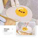 Cute Bath Mat Bathroom Non-slip Soft Rug For Showers Creative Eggs Plush Microfibre Super Absorbent Plush Rug Kids Bedroom Decor