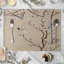 1PC Flower Individuales Placemat For Dining Table Coaster Plum Blossom Home Decoration Accessories Modern Mat Pad