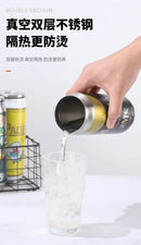 500ML Termos Beer Cup 304 Stainless Steel Car Thermos Cola Can Laser Printing Botella De Acero Inoxidable Ninos Garrafa Termica