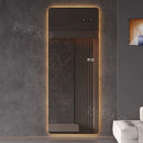 Ornament Makeup Mirror Rectangle Dorm Creative Art Mirror Frame Organizer Espelho Grande Para Quarto Furniture Accessories