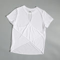 Yoga suits for women in summer sports tops for short-sleeved T-shirts for running Pilates training suits loose blouses for