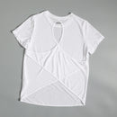 Yoga suits for women in summer sports tops for short-sleeved T-shirts for running Pilates training suits loose blouses for