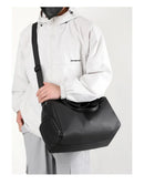 Solid Fitness Bags Zipper Large Capacity Oxford Travel Bags  Thickened Fabric High Capacity Waterproof Luggage Sports Bags