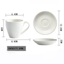 80ml Ceramic Coffee Cup and Saucer Espresso Cups Porcelain Afternoon Teacup Breakfast Milk Mug Cute Pottery Mugs Wholesale
