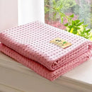 100% Bamboo Fiber Blanket Cooling Antibacterial Towel Quilt Summer Solid Color Bedding For Children Single Double Bed Blanket