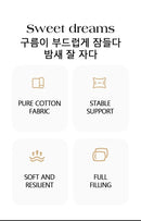 Cotton Body Pillow for Sleeping Decorative Body Pillow for Bed with 100% Cutton Cover High-Grade & Soft