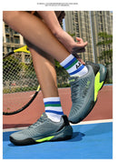 New Fashionable Anti slip Men's and Women's Tennis Shoes Soft and Comfortable Professional Tennis Training Shoes Durable